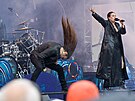Lochotnsk amfitetr hostil 14. ronk Metalfestu. Na snmku zrovna vystupuje...