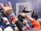 Lochotnsk amfitetr hostil 14. ronk Metalfestu. Na snmku zrovna vystupuje...