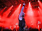 Lochotnsk amfitetr hostil 14. ronk Metalfestu. Na snmku zrovna vystupuje...