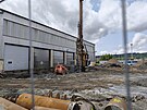 V esk Tebov zahjili stavbu sprvkrensk haly, kter bude slouit pro...