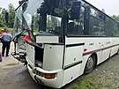 Na parkoviti u hornickho skanzenu ve Zlatch Horch havaroval autobus pln...