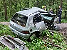 Tragick nehoda osobnho auta  u Mladch Buk (31. kvtna 2025)
