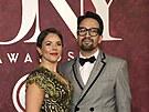 Vanessa Nadalová a Lin-Manuel Miranda na Tony Awards v New Yorku (8. ervna...