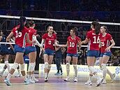 eské volejbalistky bhem Ligy národ v brazilském Riu