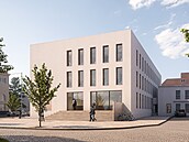 Takto by m�l po rekonstrukci podle vizualizace vypadat bývalý m�stský ú�ad v...