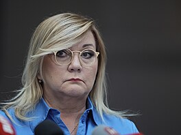 Místopedsedkyn ANO a bývalá ministryn financí Alena Schillerová na mimoádné...