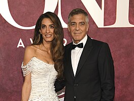 George Clooney a jeho manelka Amal na Tony Awards v New Yorku (8. ervna 2025)