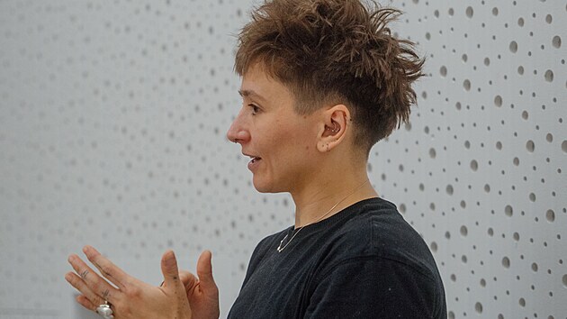 Pohybov lektorka Sandra Selinger pi lekci (2025)