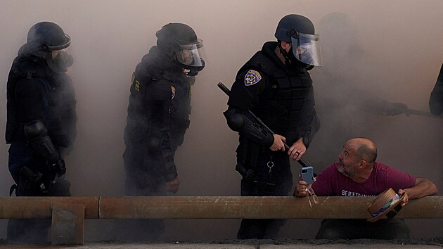 Protesty proti imigranm adm v Los Angeles (9. ervna 2025)