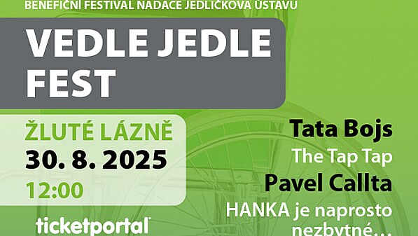 Vedle Jedle Fest v srpnu oslav 30. srpna 2025 35. vro Nadace Jedlikova stavu