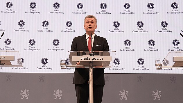 Kon��c� ministr spravedlnosti Pavel Bla�ek na posledn� tiskov� konferenci v ��adu (4. �ervna 2025)