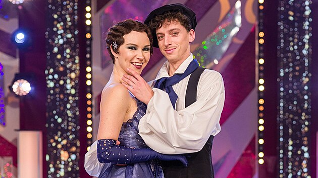 V Kkov pavilnu v Praze se uskutenil pm penos soute esk televize Stardance XI. Na snmku Adriana Makov a Jan Cina.
