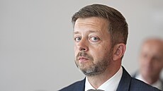 Premiér Petr Fiala (vlevo) a pedseda hnutí STAN Vít Rakuan.