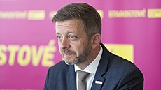 Premiér Petr Fiala (vlevo) a pedseda hnutí STAN Vít Rakuan.
