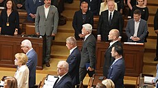 Prezident Petr Pavel ve Sn�movn�. (3. �ervna 2025)
