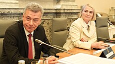 Ministr spravedlnosti Pavel Blaek a ministryn obrany Jana ernochová se...