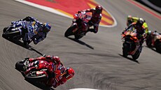 Marc Márquez pi Velké cen Aragonie.