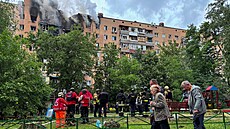 Rusko v noci zaútoilo drony na druhé nejvtí msto Ukrajiny, Charkov. Jde o...