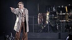 Dagmar Pecková v roli Blázna v inscenaci opery Lear od Ariberta Reimanna v...