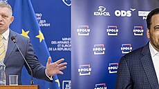 Robert Fico a Tomá Zdechovský.