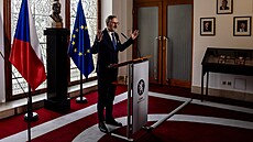Premiér Petr Fiala (ODS) podal vyjádení k následným krokm v souvislosti s...