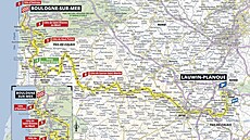 Trasa 2. etapy Tour de France 2025