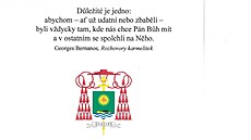 Na upomínku jmenování kardinálem si Michael Czerny nechal natisknout obrázek od...