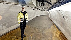 Prohlídka Strahovského tunelu, na snímku nám�stek primátora Zden�k H�ib. V...