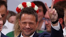 Neúspný kandidát na polského prezidenta Rafal Trzaskowski po druhém kole...