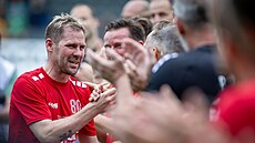 Tomá Hübschman bhem své rozluky a oslav 80 let zaloení jabloneckého klubu