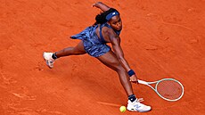 Amerianka Coco Gauffová v osmifinále Roland Garros.