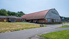 Sportovní areál Vrava ve Zlín. Tenisová hala. (erven 2025)