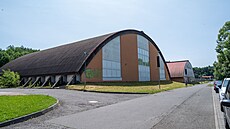 Sportovní areál Vrava ve Zlín. Tenisová hala. (erven 2025)