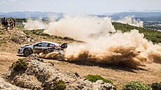 Sébastien Ogier b�hem Italské rallye