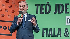 Premiér Petr Fiala v rámci pedvolební tour v úterý zamíil do Pardubic. V...