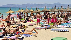 P�elidn�ná �ást plá�e Playa de Palma, nazvaná El Arenal