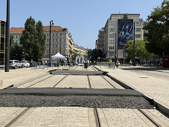 Dopravní podnik zahájil výstavbu nové tramvajové trat Muzeum. Výstavba potrvá...
