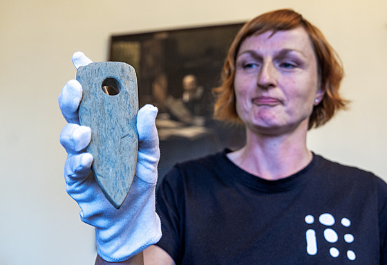 Tisková konference k ukonení záchranného archeologického výzkumu v jednom z...