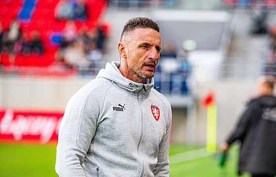 Pavel ustr bhem utkání eské dvacítky proti Polsku.