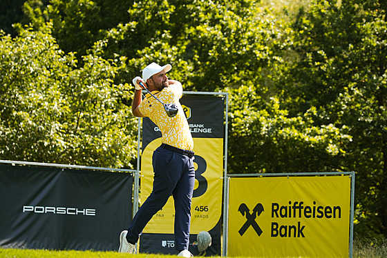 Filip Mrzek bhem Raiffeisenbank Golf Challenge