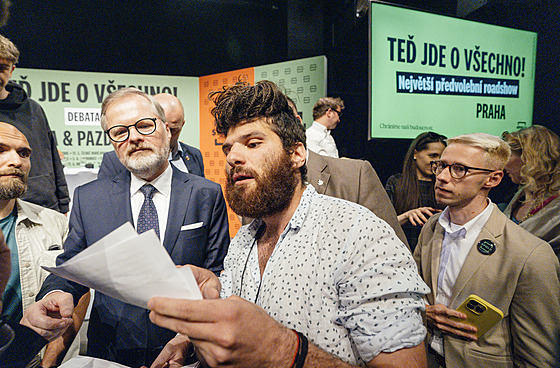 Pedvolební roadshow lídr SPOLU v Praze. (12. kvtna 2025)