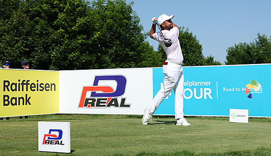 Filip Mrzek na turnaji Raiffeisenbank Golf Challenge na brnnské hiti Kaskáda