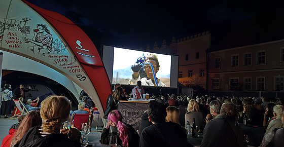 Letní kino filmového festivalu Slavonice Fest