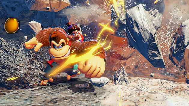 Očekávanou 3D hopsačku Donkey Kong Bananza si rázem všichni zamilovali