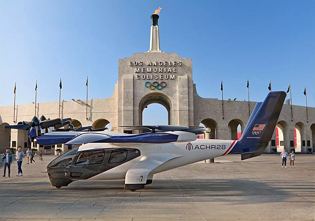 Oficiální aerotaxi olympiády 2028 zařídí stroj s podivnými vrtulemi