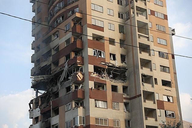 Snmek z Tehernu zachycuje nsledky preventivnho toku Izraele na rn. (13....