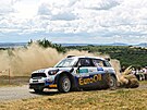 Atraktivn moment na trati Agrotec rally Hustopee v roce 2015. K zvodu...