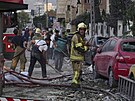 Snímek z Teheránu zachycuje následky preventivního útoku Izraele na Írán. (13....