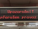 Provoz praskho metra na lince C v seku Letany - Ndra Holeovice zastavil...