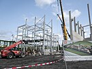 Stavba teplrenskho bloku na spalovn biomasy v Dtmarovicch na Karvinsku...